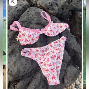 Strawberry Milk Mob Young Love top bikini set